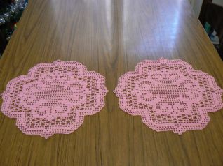 Coppia centrini colorati