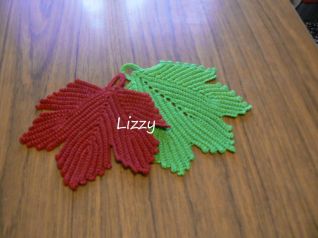 Presine uncinetto foglia