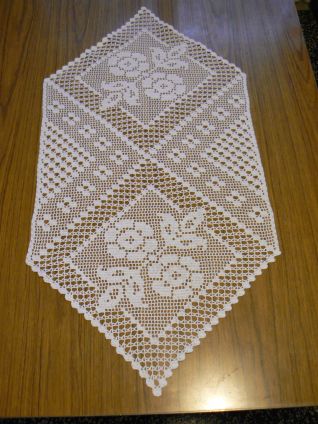 striscia  uncinetto con punte