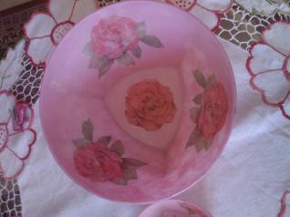 porta caramelle con rose