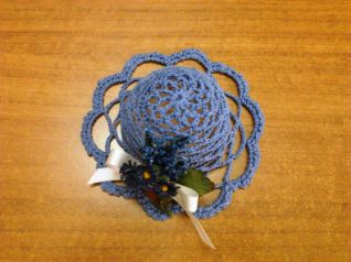 BOMBONIERA CAPPELLINO AZZURRO