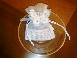 BOMBONIERA FARFALLA CELESTE