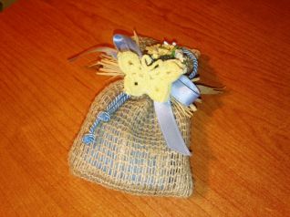 BOMBONIERA FARFALLA GIALLA