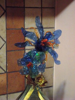 COMP.FIORI CON PLATICA RICICLATA