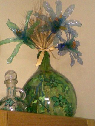 fiori con bottiglie di plastica 2