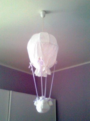 LAMPADARIO MONGOLFIERA IN STOFFA