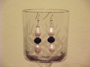 ORECCHINI CON PERLE SCARAMAZZE E SWAROVSKI