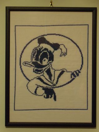 paperino punto croce