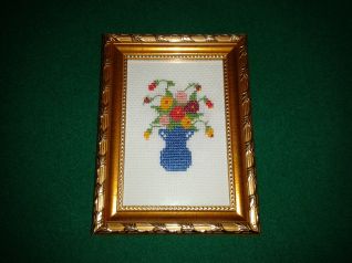 quadretto anfora con fiori