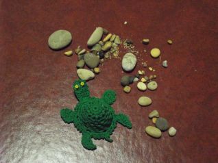 TARTARUGA VERDE UNCINETTO 