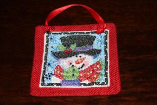 decoro albero pupazzo di neve