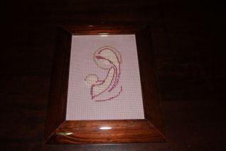 madonnina bicolore incorniciata