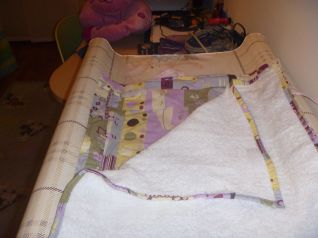 Fasciatoio da viaggio aperto