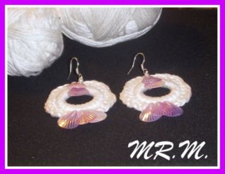 orecchini a uncinetto