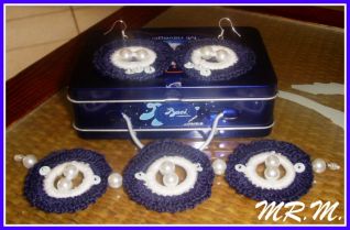 orekkini e bracciale blu