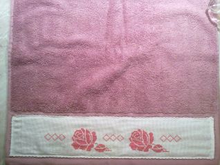 asciugamano con rose