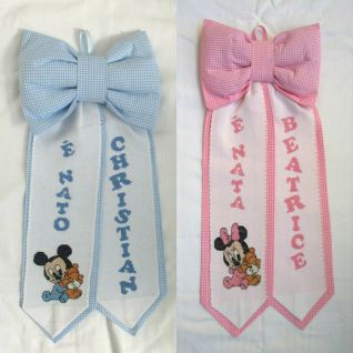 Fiocchi Disney Baby personalizzati per Christian e Beatrice