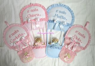 fiocchi nascita mongolfiera per Carlotta,Chiara,Mattia,Viola