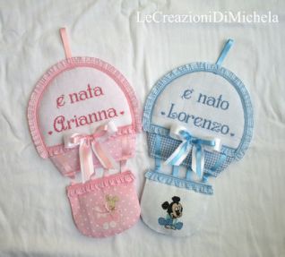 Fiocco mongolfiera per Arianna e Lorenzo