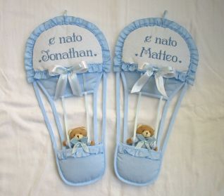 Fiocco  Mongolfiera per Jonathan e Matteo