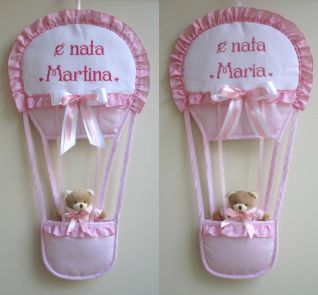 Fiocco  Mongolfiera per Maria e Martina