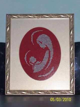 Madonnina con Gesu (incorniciata)