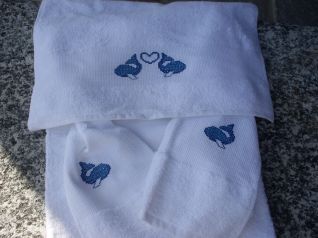 asciugamani delfini