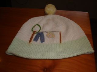 cuffia cotone c/applicazioni