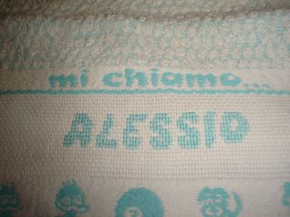 Particolare asciugamano alessio 1