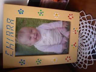 Portafoto battesimo chiara