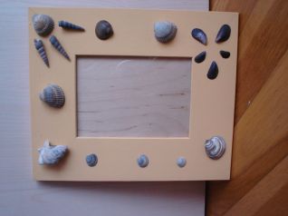 Portafoto con conchiglie 1