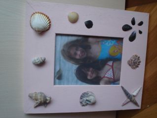 Portafoto con conchiglie 2