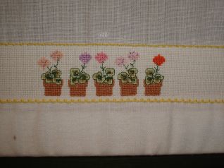 Tendina fiori particolare centrale