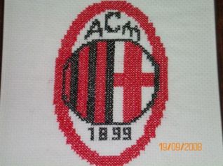 Particolare scudetto Milan 
