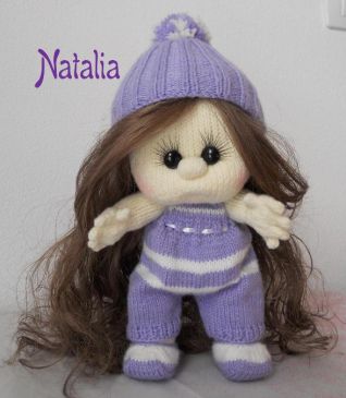 Bambola a maglia  - cappello