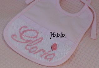 bavaglino con il nome Gloria (il mio schema )