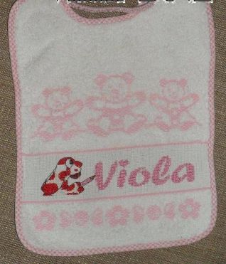 bavaglino Viola con Pimpa