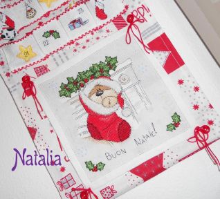 Calendario dell'Avvento - i miei schemi - Fizzy Moon nella calza natalizia