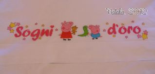 Lenzuolino Peppa Pig per il letto a 1 piazza