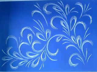 Ricamo su cartoncino