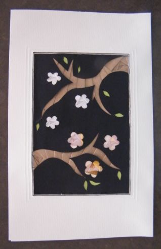 Biglietto tecnica iris folding