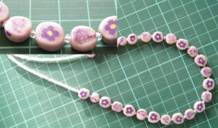 Collana con murrine di fimo