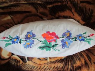 cuscino di nonna con papaveri