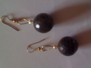 orecchini - occhio di tigre