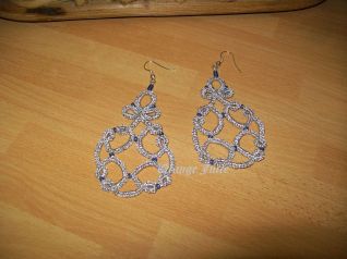 Orecchini argento/blu