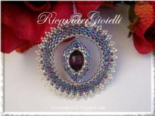 Ciondolo doppio ovale e perla 