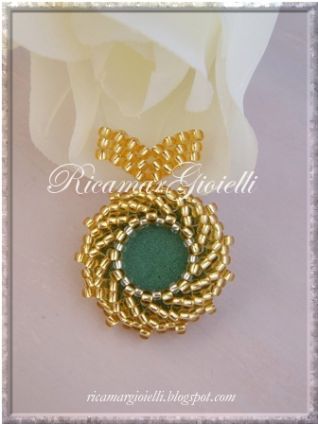 Ciondolo verde oro St. Petersburg chain_1