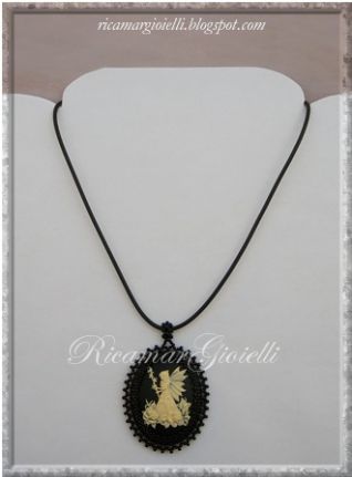 Collana con cammeo Fairy Rose