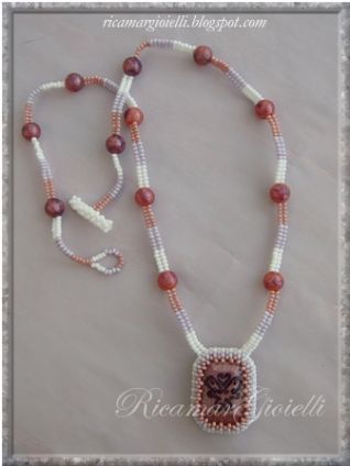 Collana Doppia Bianca-Rosa-Viola_1