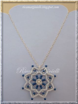 Collana Snowflake in bianco_1
